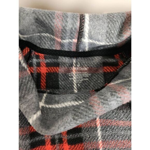 Cuddl Duds Cape Poncho Jacket Womens S Multicolor Turtle Neck Front Pockets - Picture 5 of 5